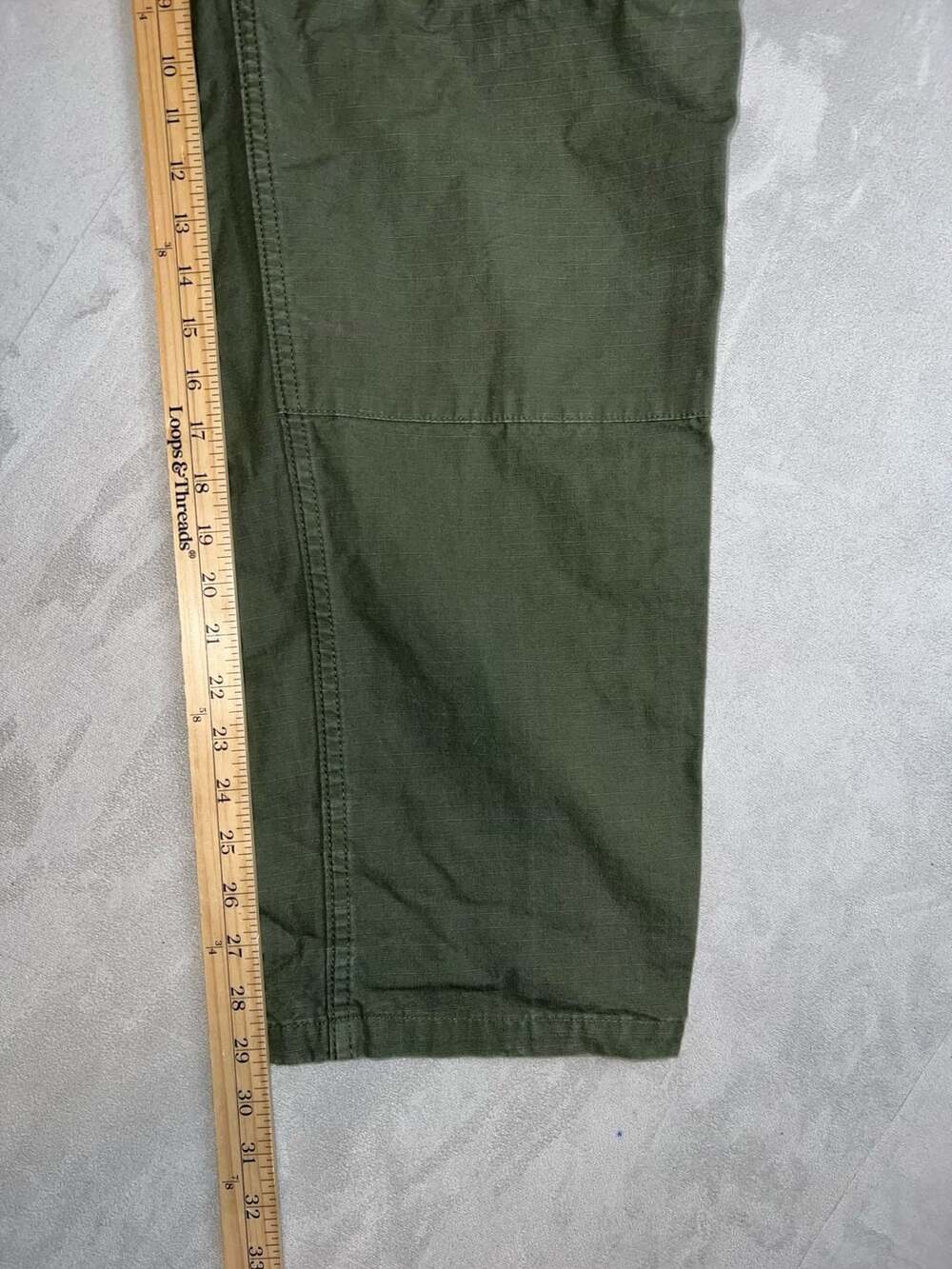 US Military Vintage Cargo Pants Green Olive Ripstop - Picture 7 of 10